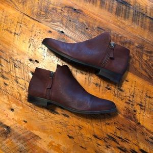 Leather Short Bootie